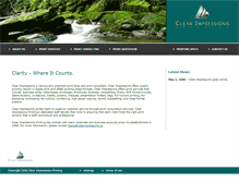 Tablet Screenshot of clearimpressions.ca